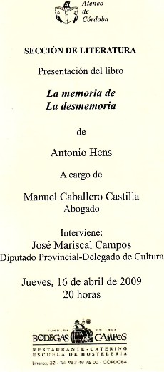 La memoria de La desmemoria.Presentacion.jpg
